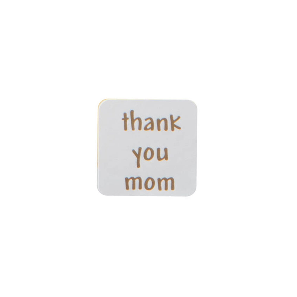 X500PC STICKERS THANK YOU MOM CARRE 3X3CM