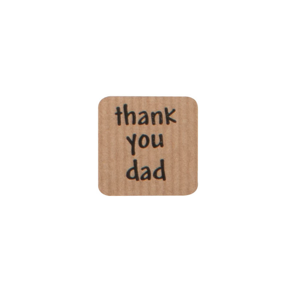 X500ST STICKERS THANK YOU DAD VIERKANT KRAFT 3,5CM