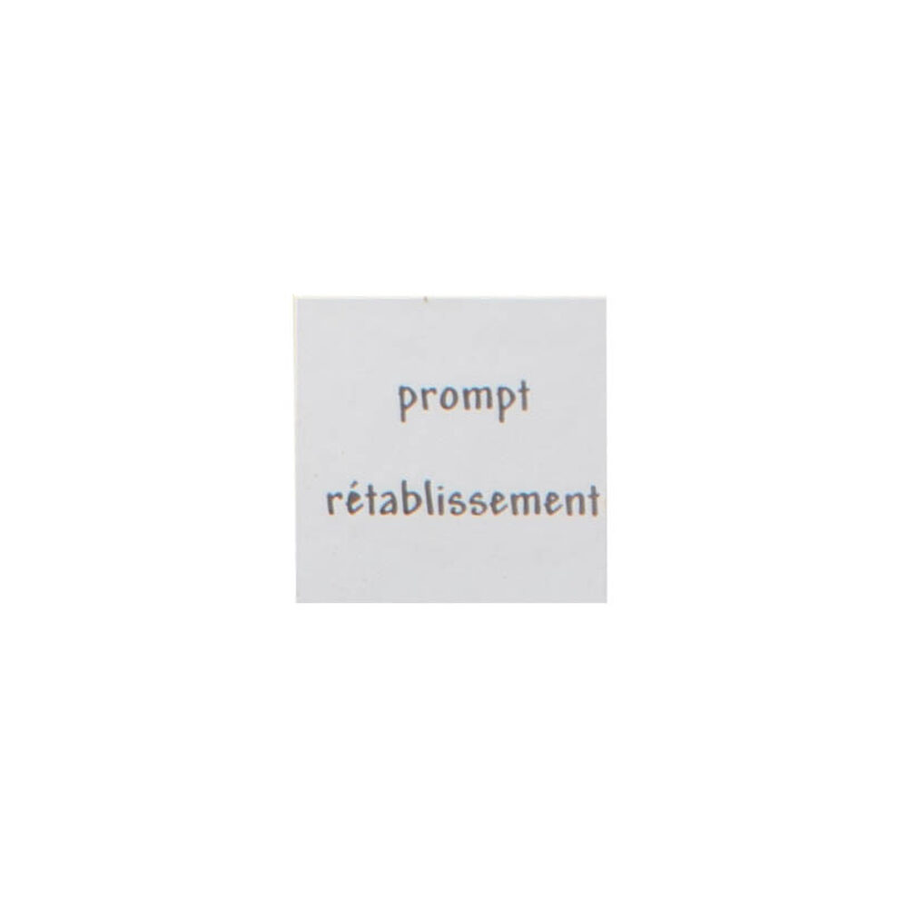X500ST STICKERS PROMPT RETABLISSEMENT VIERKANT 3X3CM