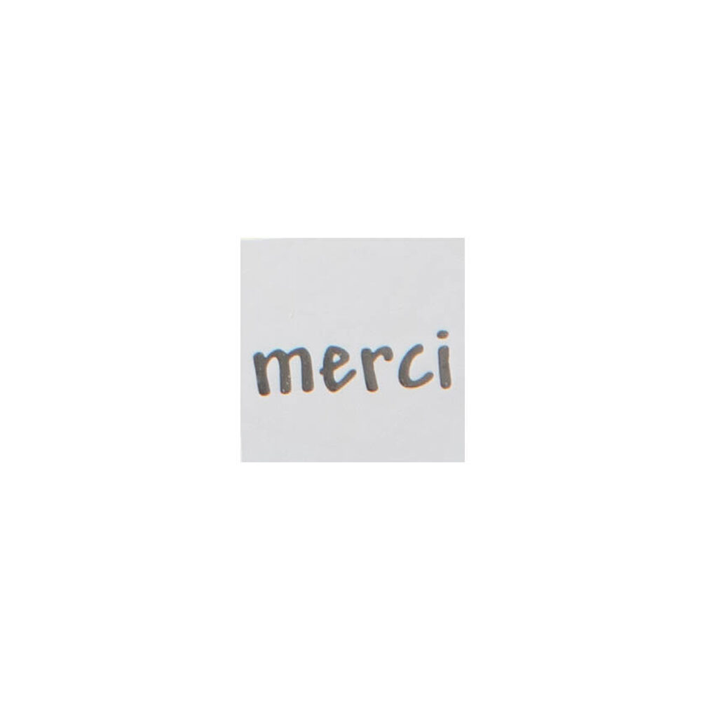 X500ST STICKERS MERCI VIERKANT 3X3CM