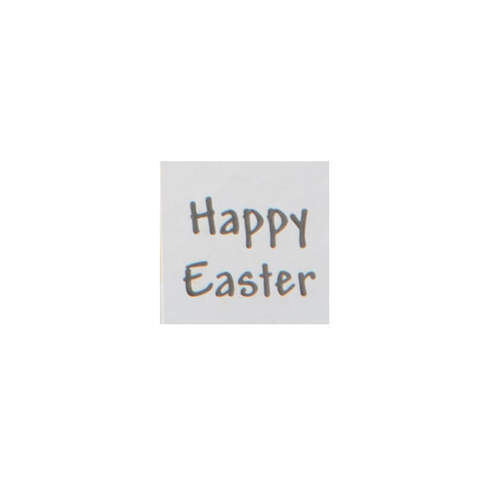 X500ST STICKERS HAPPY EASTER VIERKANT 3X3CM