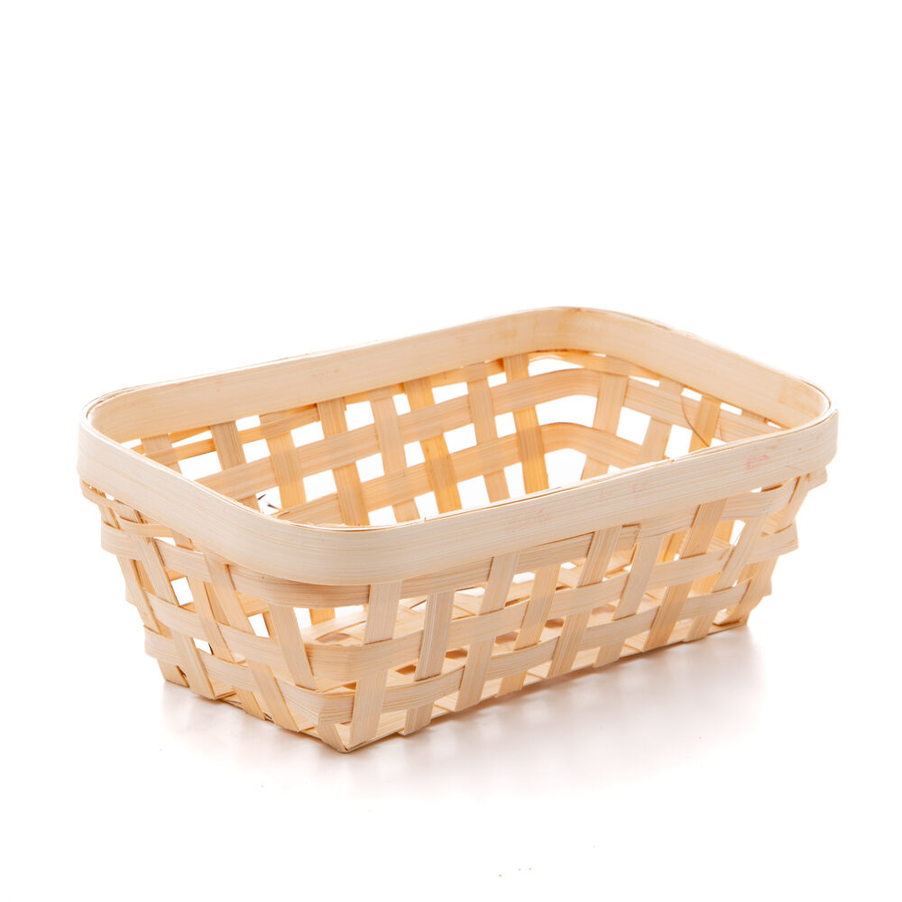 X1ST MAND RECHTHOEK HOUT NATUREL 22X14X8CM