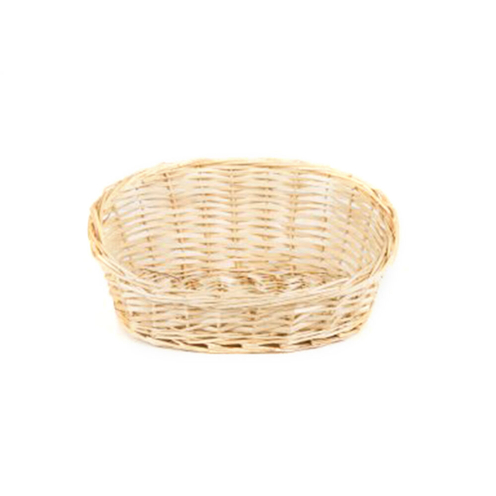 X 1ST.RIETEN MANDJE/HOGE RUG L.38_