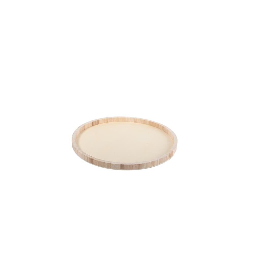 X 1ST.HOUTEN PLANK ROND D35CM_