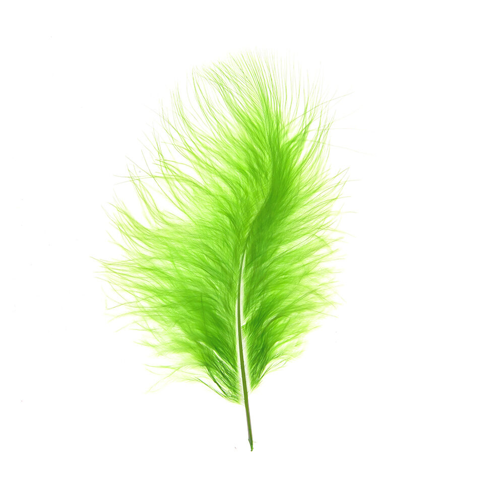 X 1DS.FEATHER MARABOU LIGHT GREEN_