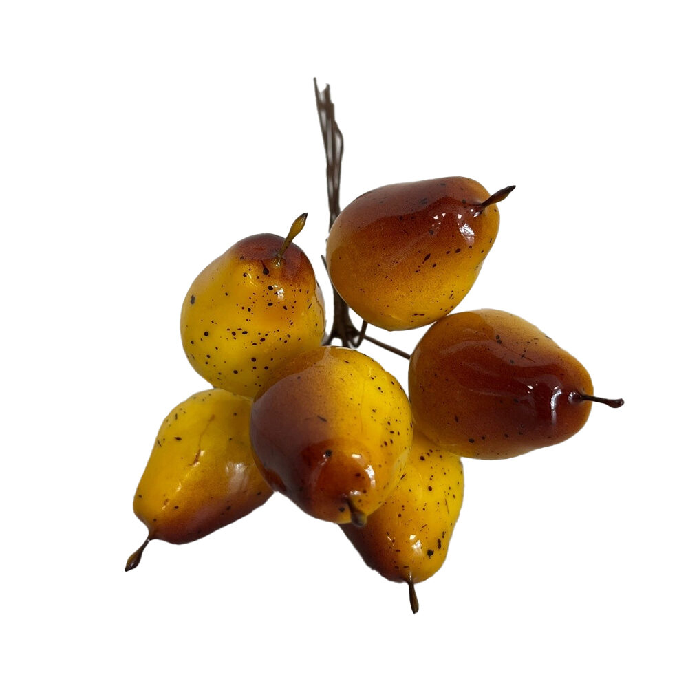 X6PC PIQUE POIRE JAUNE           _