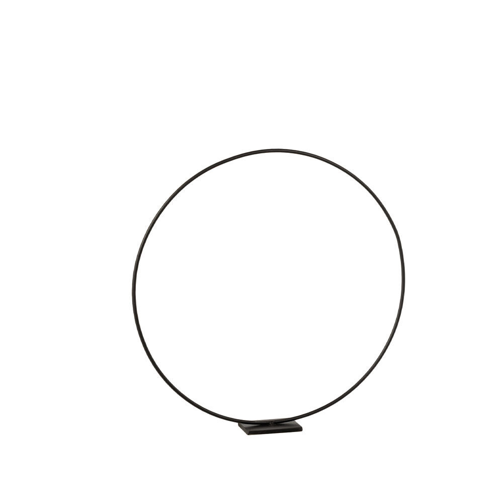 X1ST RING OP VOET METAAL ZWART MEDIUM