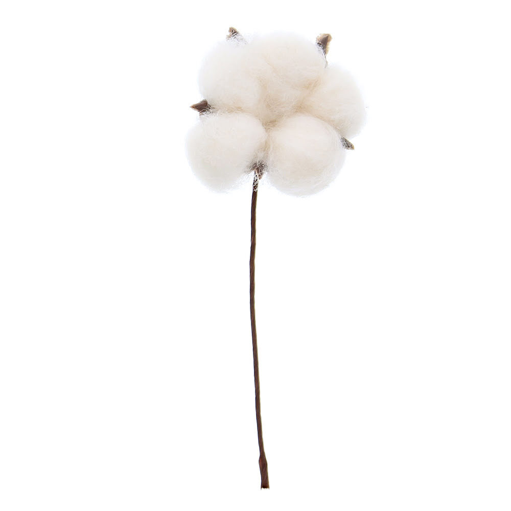 X1PC BOULE GRAIRES DE COTON SUR BATON