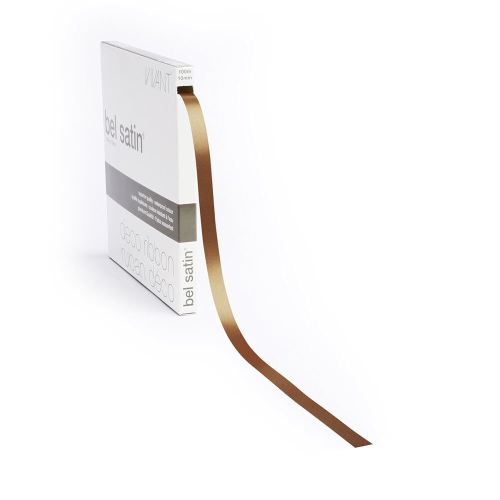 RIBBON BELSATIN/COL58/RUST RED 10MM