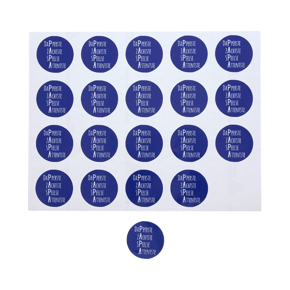 X100ST STICKER PAPA BLAUW ROND