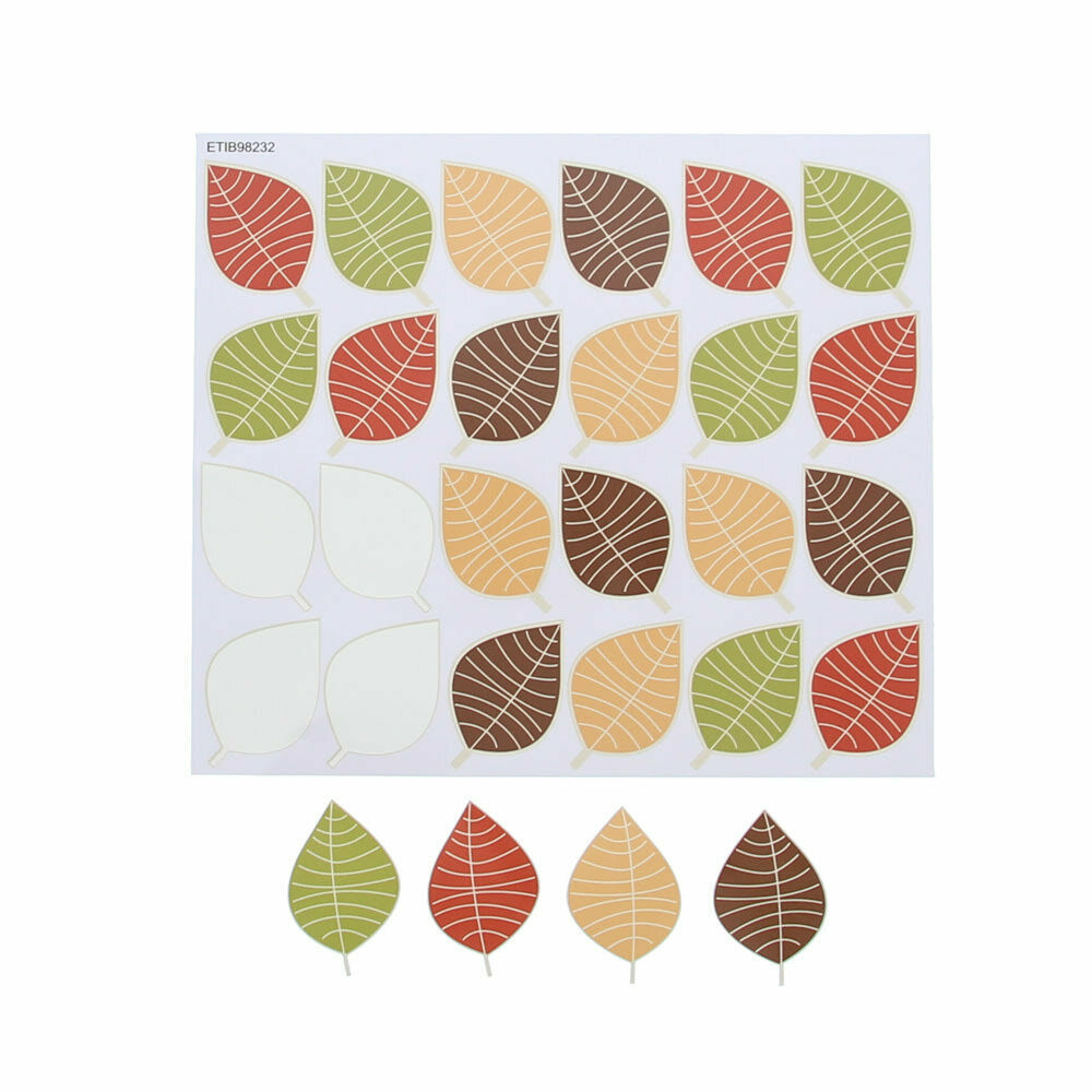 X120PC STICKER LEAF ICONS 4CM