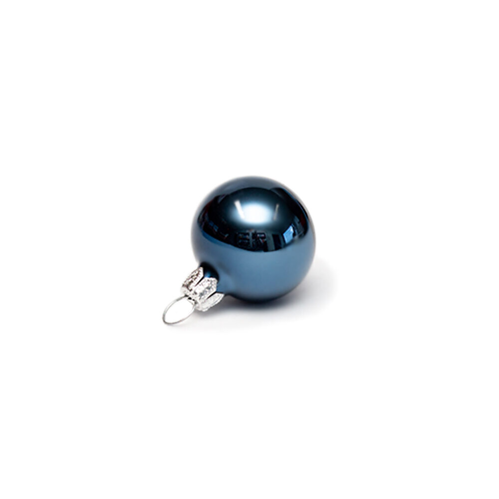 X24PC MINI BAUBLES NIGHT BLUE 2,5CM