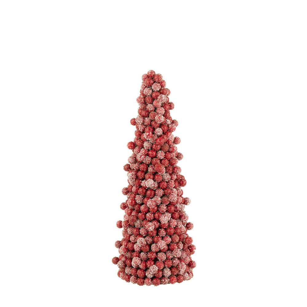 X1PC CONE DECO BERRIES RED SMALL 16X16X41CM