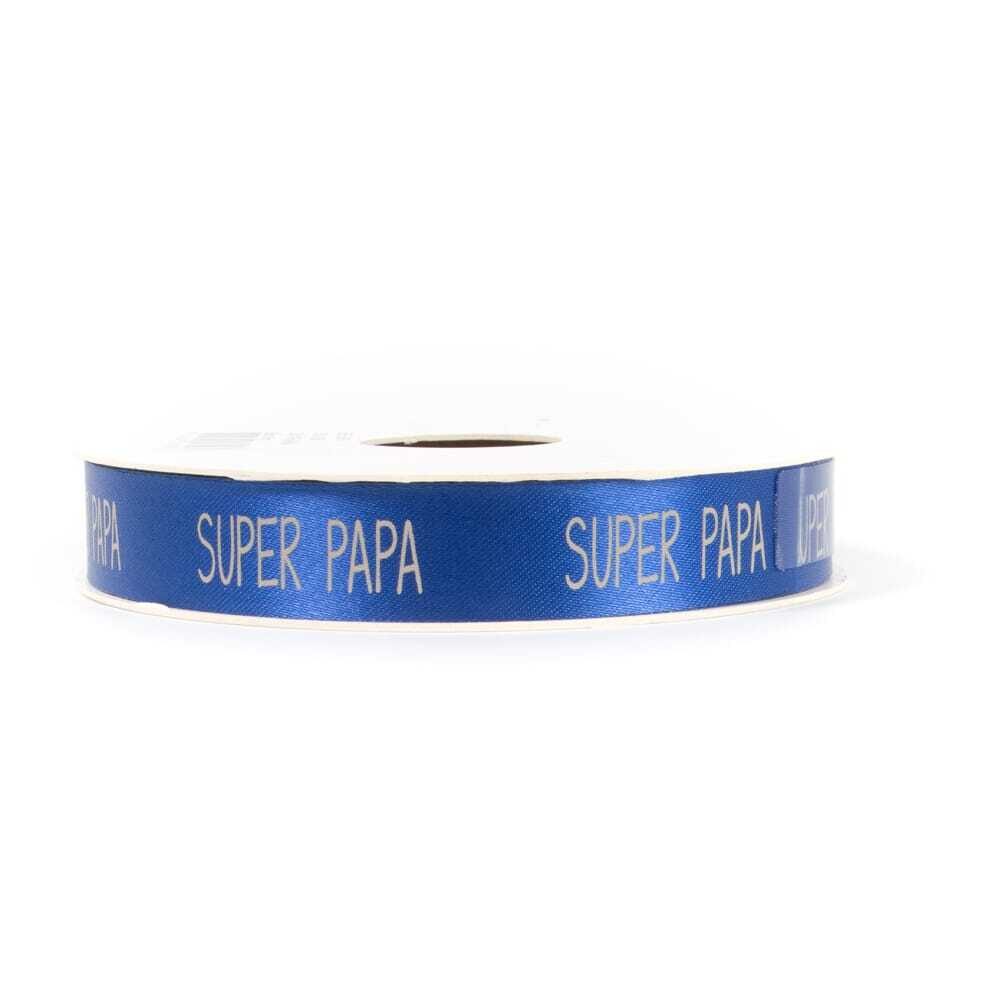 X1ST RIBBON "SUPER PAPA" 15MM ROYAL BLUE