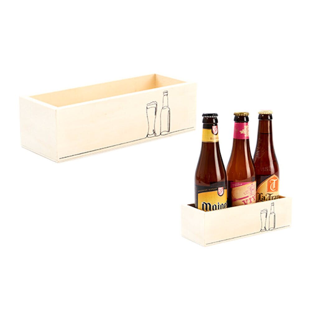 X1PC TUB WOOD BEERLINE 3 BOTTLES