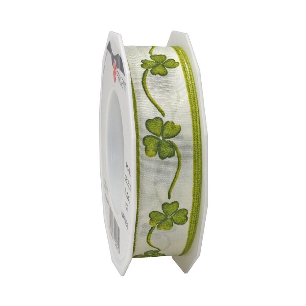 X1PC RIBBON CLOVER 20MX25MM