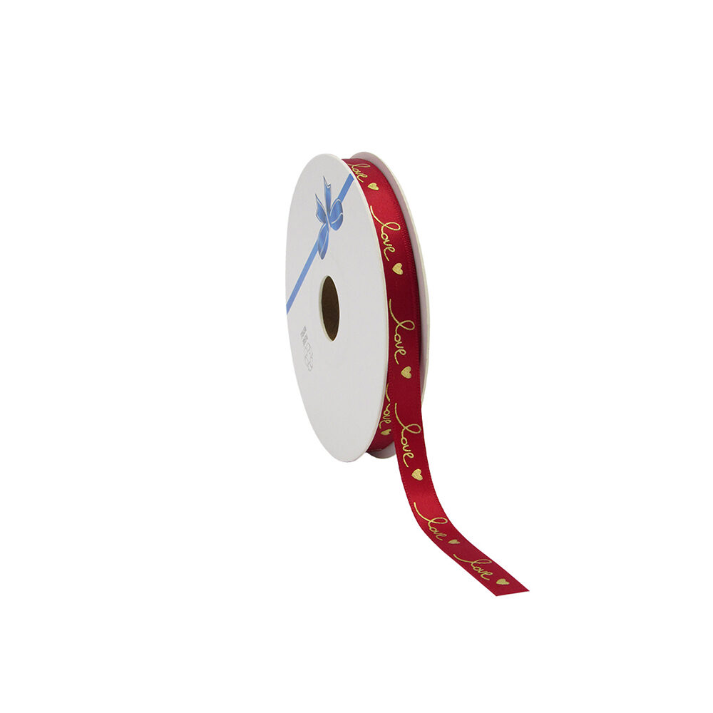X1PC RIBBON RED LOVE 25MX10MM