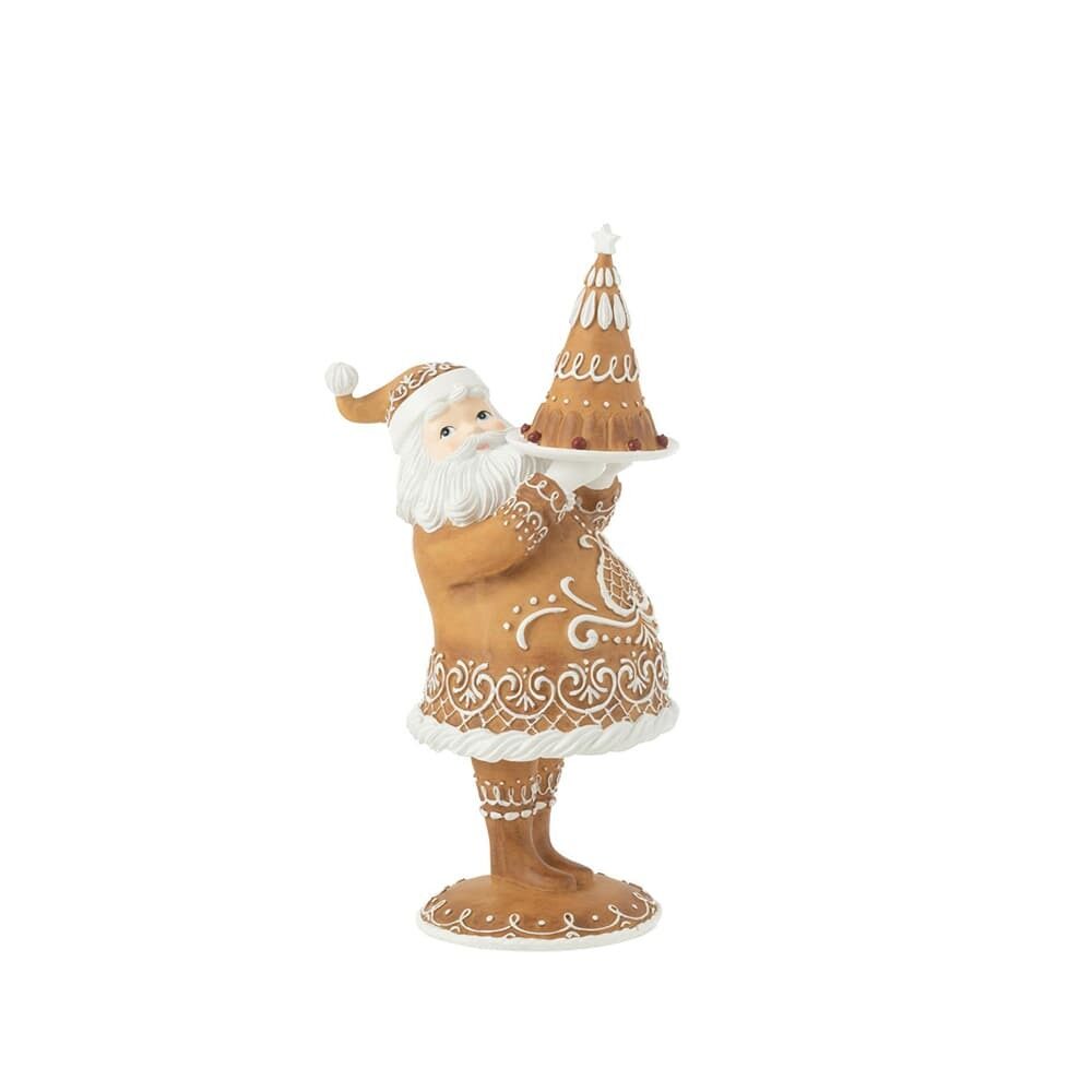X1PC SANTA CLAUS WITH CAKE 22.5X16.5X43CM