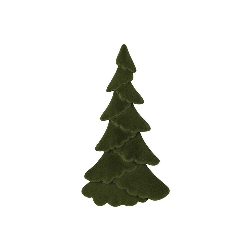 X1PC CHRISTMAS TREE FLOCKED GREEN 35X9X61CM
