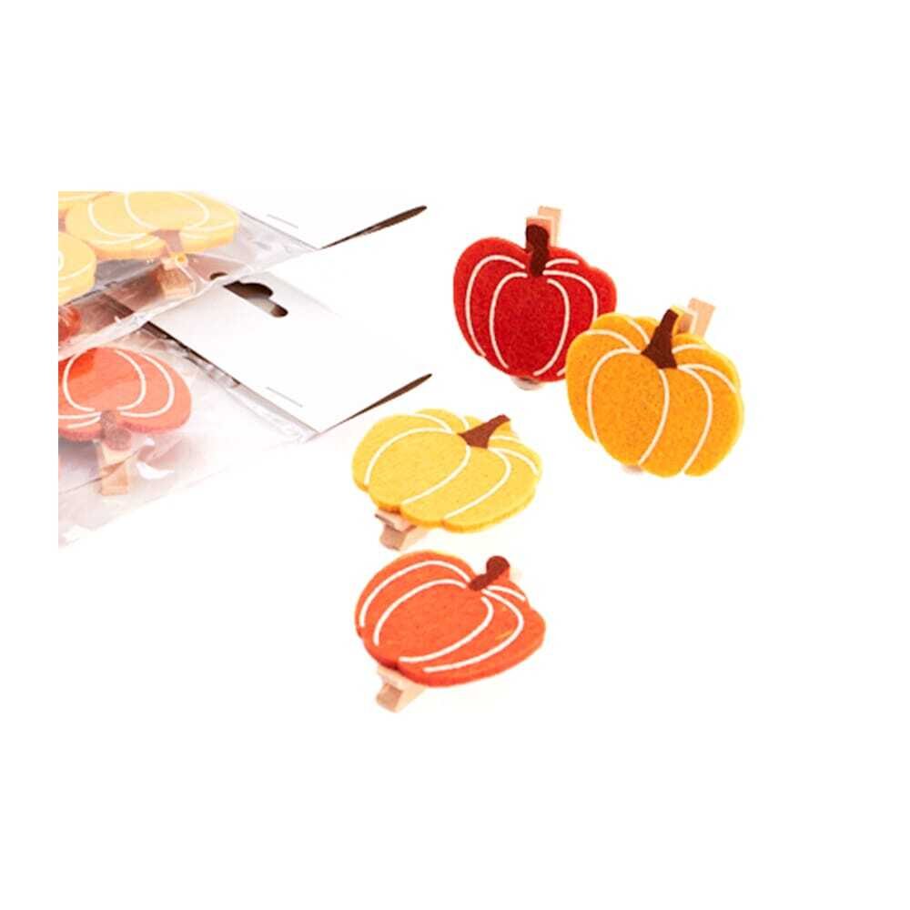 X6PCS PINCH PUMPKIN ORANGE 4CM