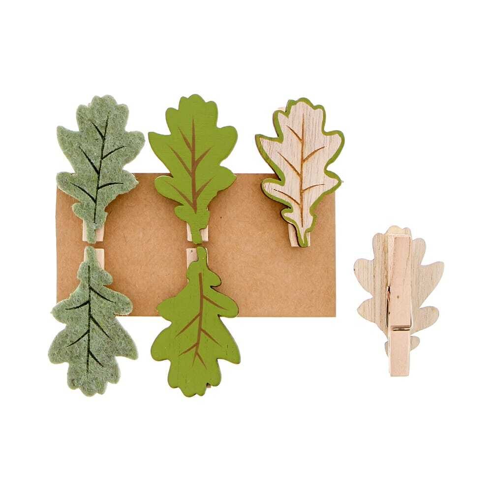 X6PCS SHEET SESSILE OAK GREEN 50X30X14MM