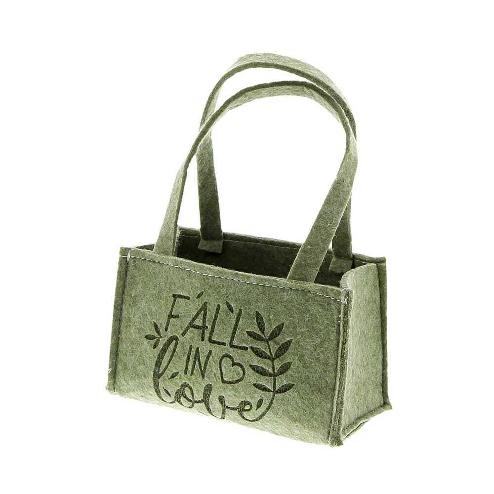 X1PC PANIER "FALL IN LOVE " VERT 180X130X70MM