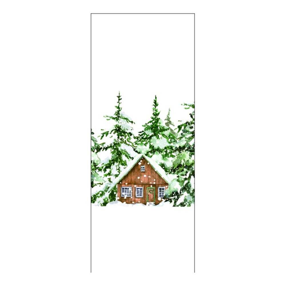 X1PC TOILE "HAPPY WINTER" 60X150CM