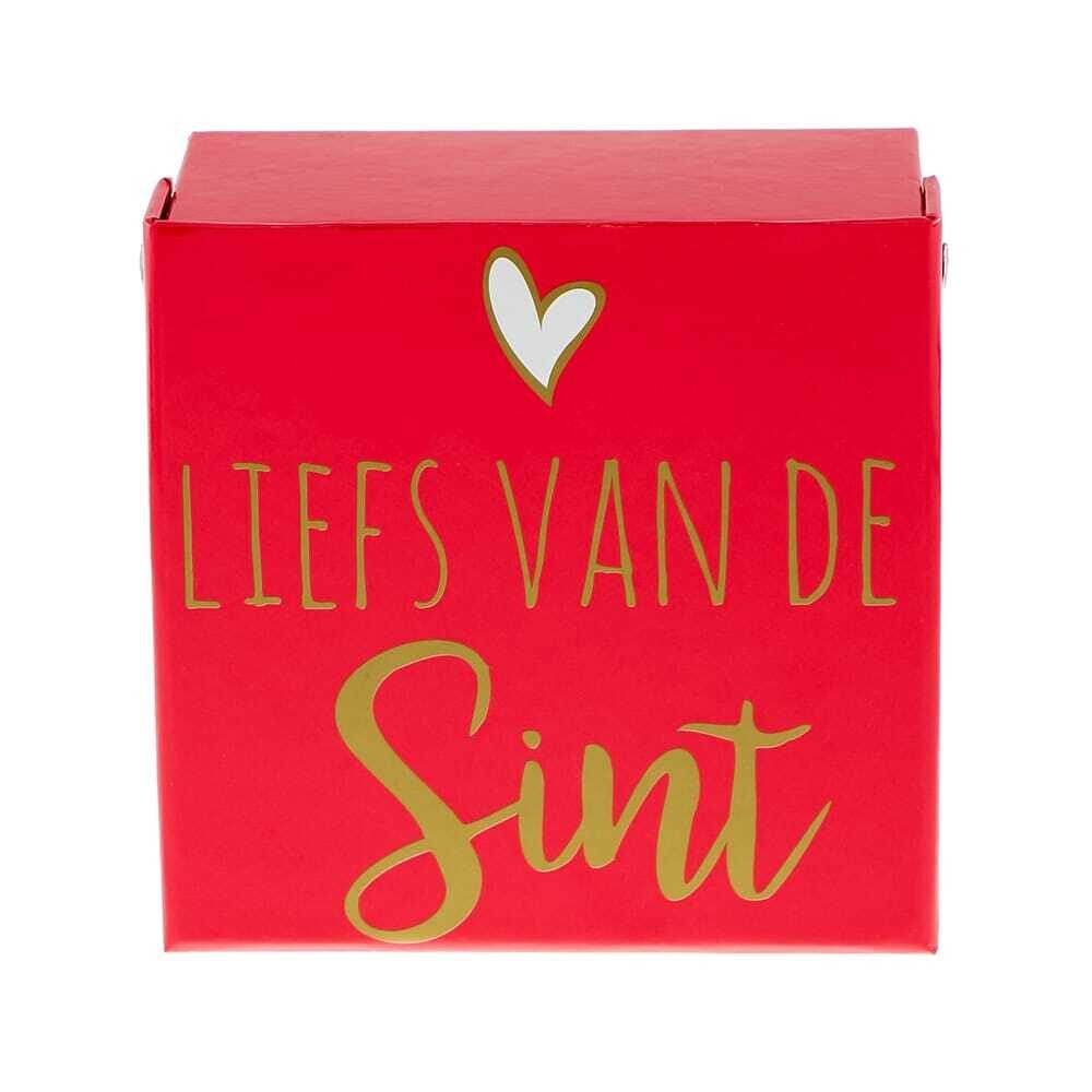 X1PC BOX WITH LID " LIEFS VAN DE SINT " 62X130X127MM