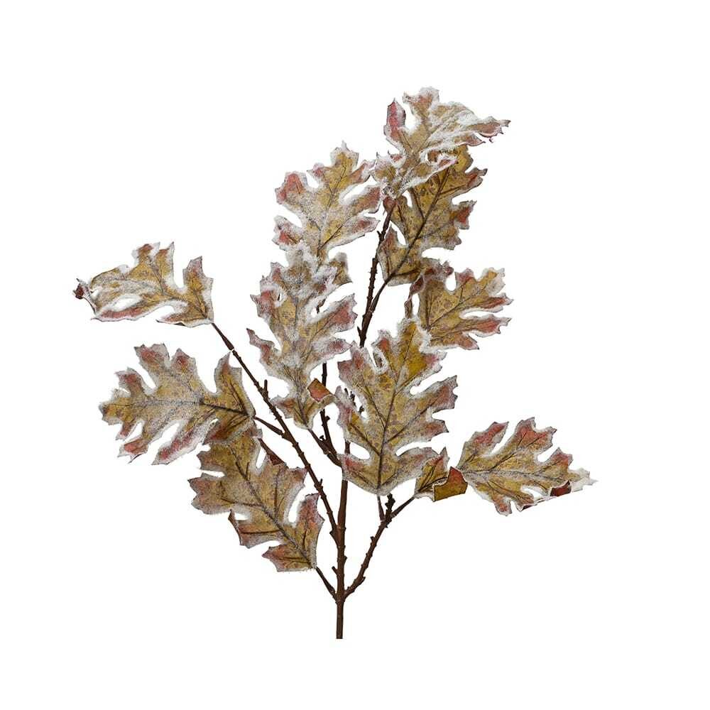 X1PC LEAF ON BRANCH BROWN