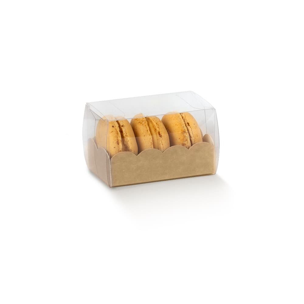 X10ST MACARON DOOS KRAFT 80 X 50 X 50 MM