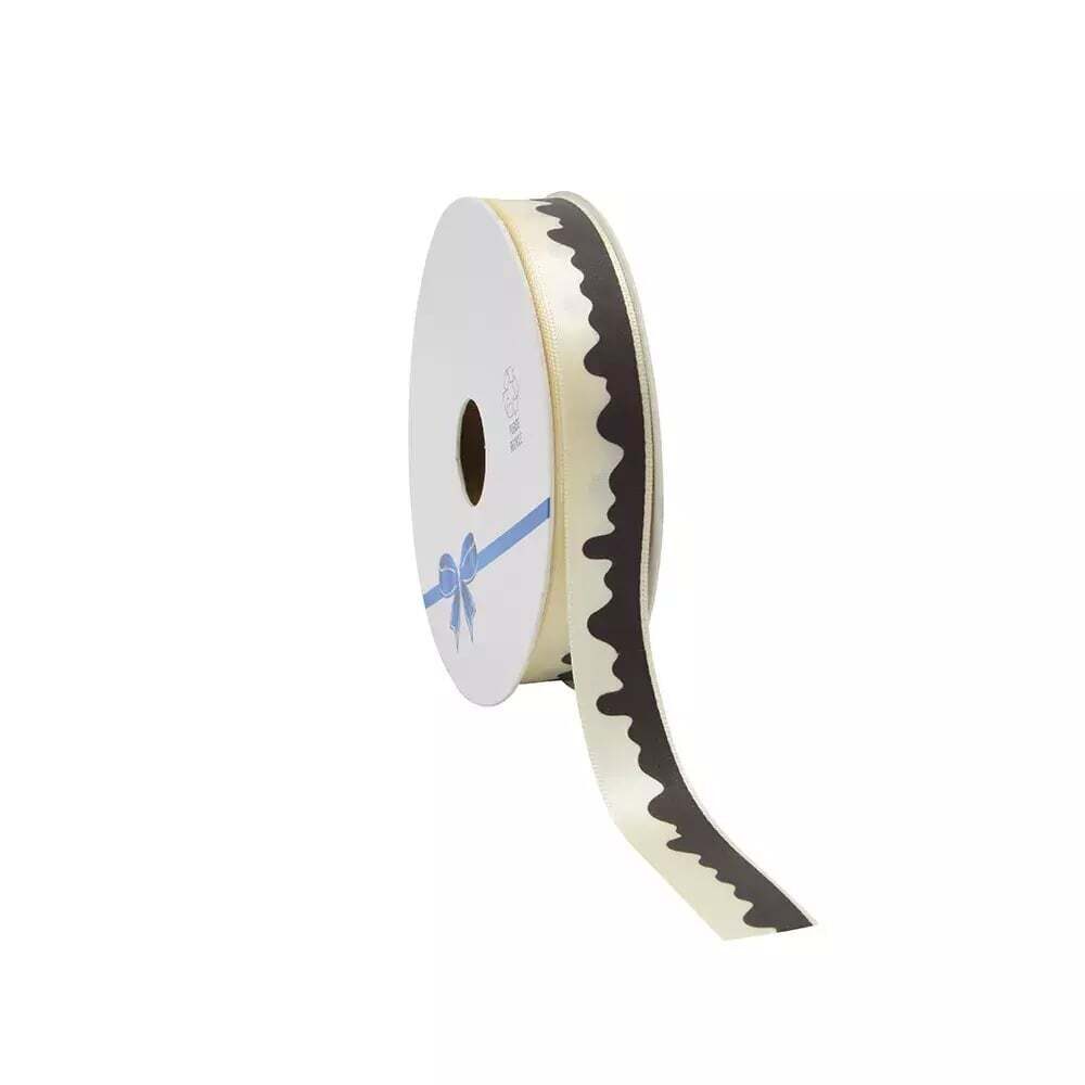 X1PC RUBAN "DRIPPING CHOCOLAT" 25MX15MM