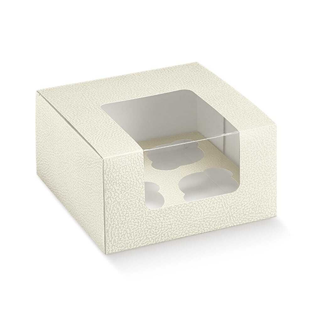 X10PCS CUPCAKE BOX 4PCS 18X18X10CM