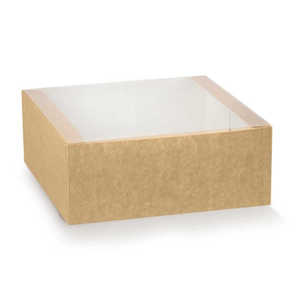 X10PC BOX WITH PLEXI LID 23X23X6CM