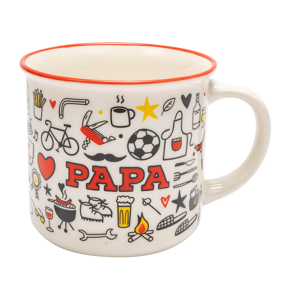 X1PC TASSE LOVE PAPA ROUGE