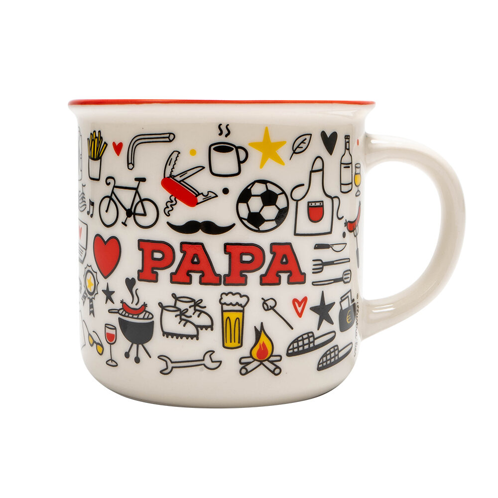 X1PC TASSE LOVE PAPA ROUGE