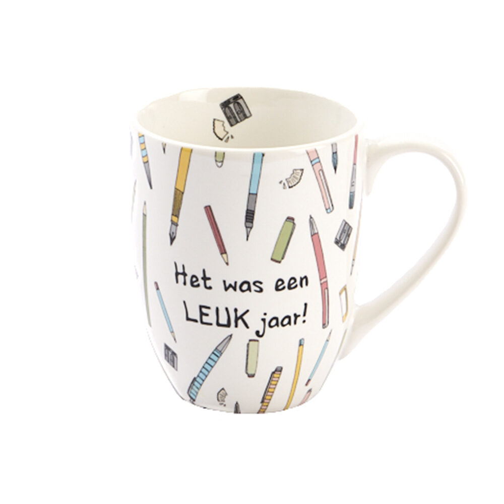 X1PC TASSE "HET WAS EEN LEUK JAAR"