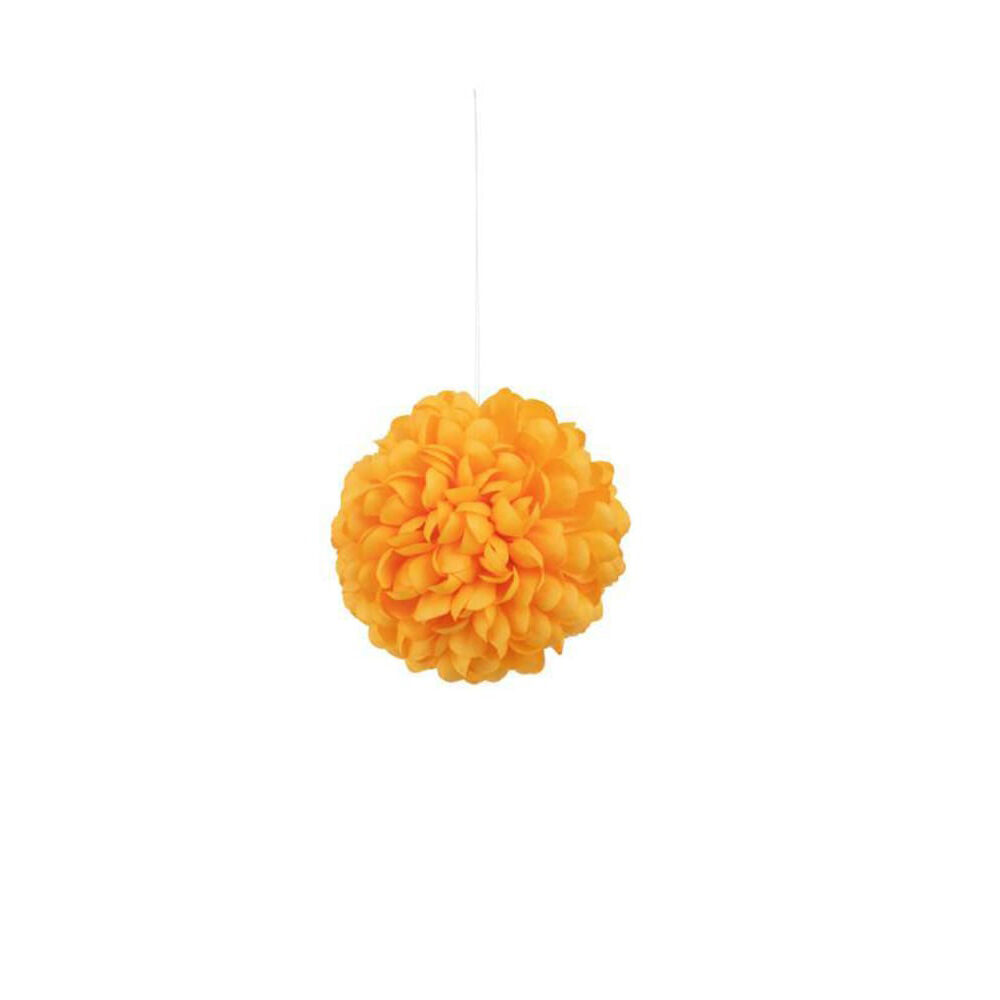 X1PC FLEUR BOU JAUNE 16X16X16CM
