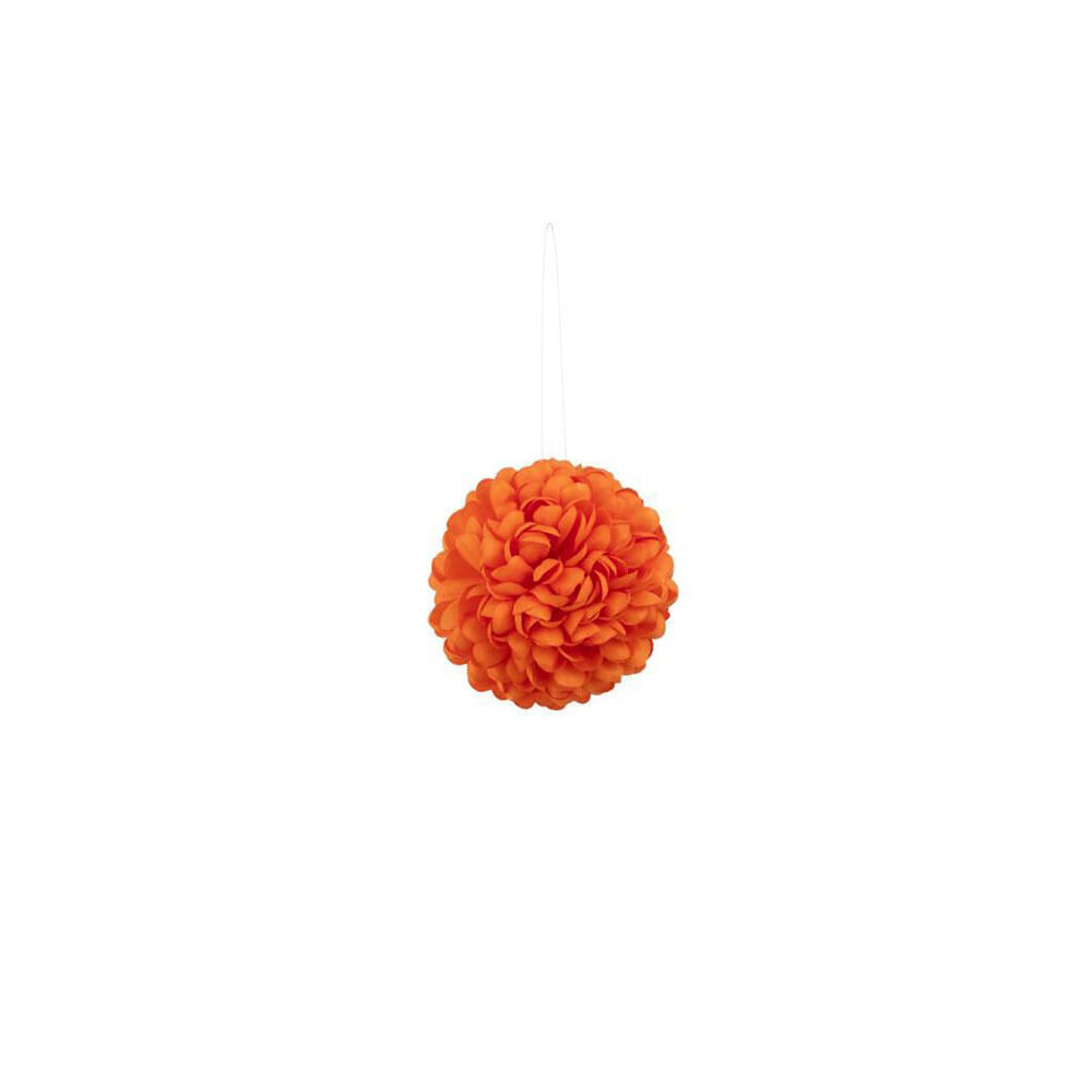 X1PC FLEUR BOU ORANGE 16X16X16CM