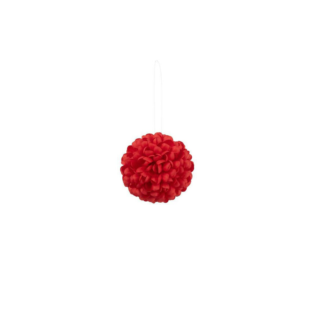 X1PC FLEUR BOU ROUGE 16X16X16CM