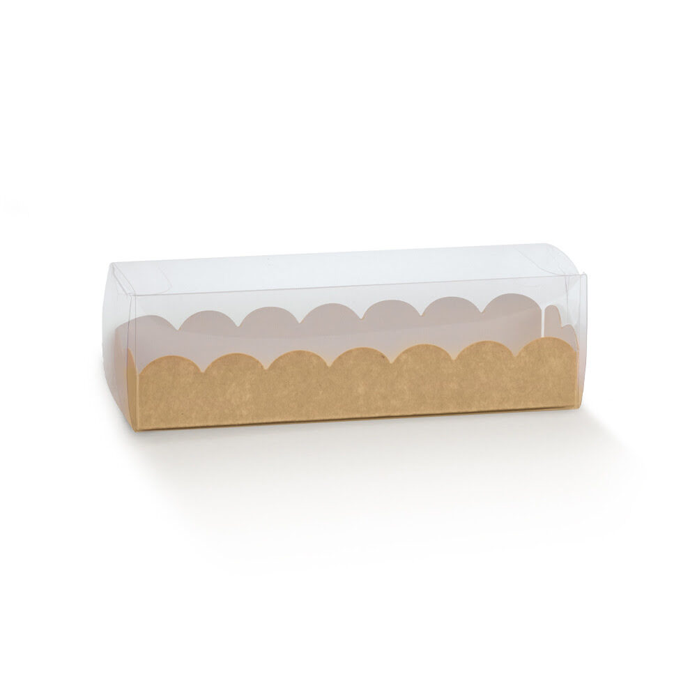 X10PCS BOX MACARON KRAFT 19X5X5CM