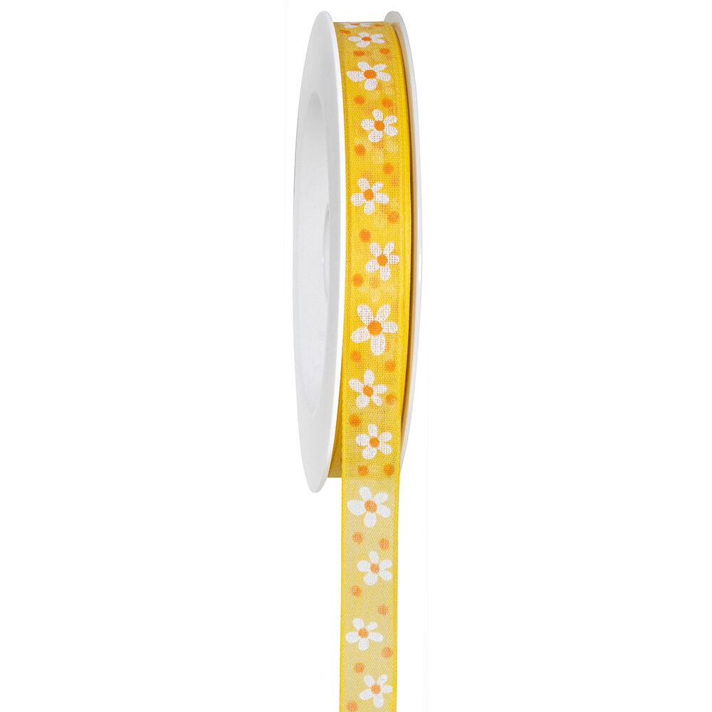 X1PC RIBBON BLOOM YELLOW 18MX15MM