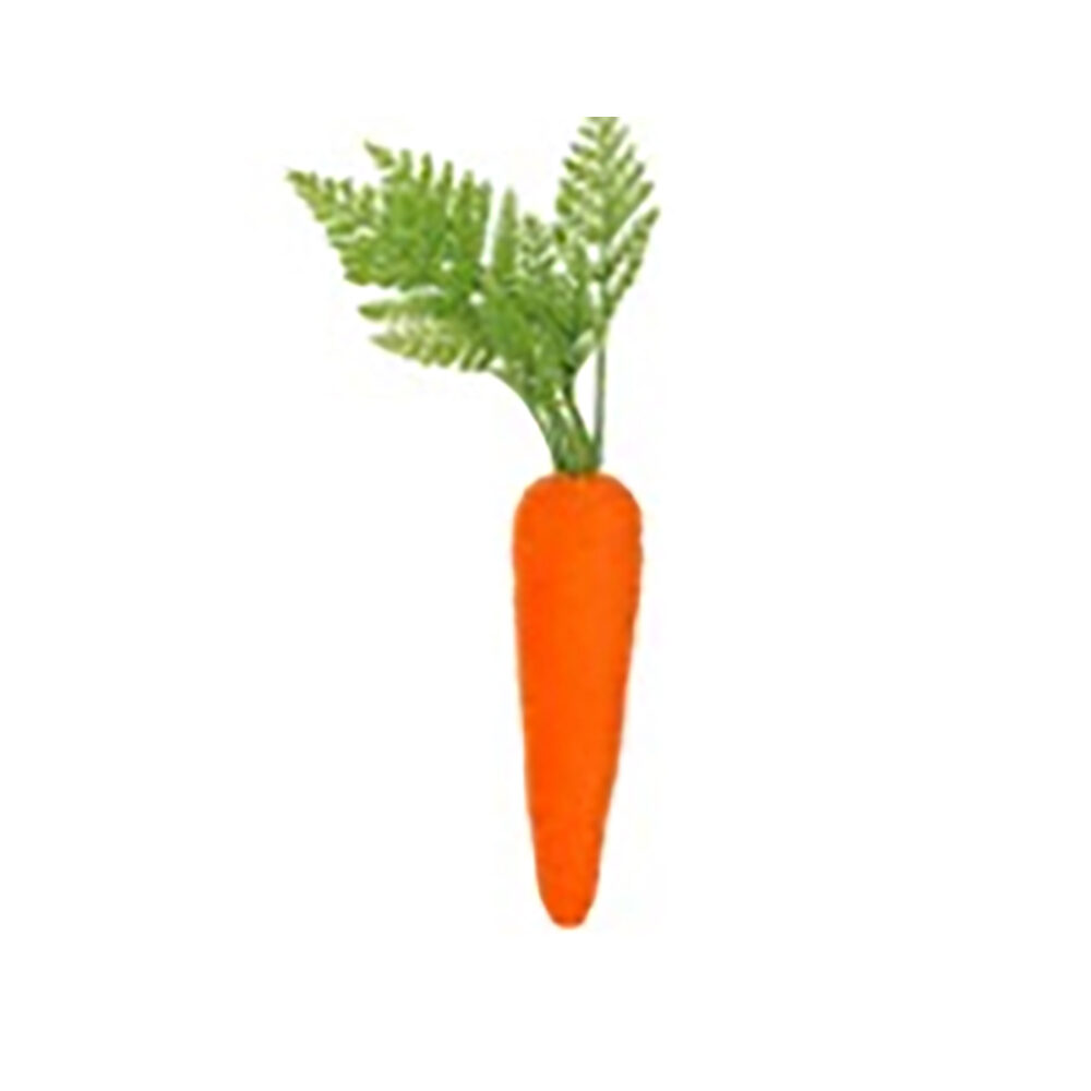 X1PC CAROTTE FLOCKED ORANGE H30CM