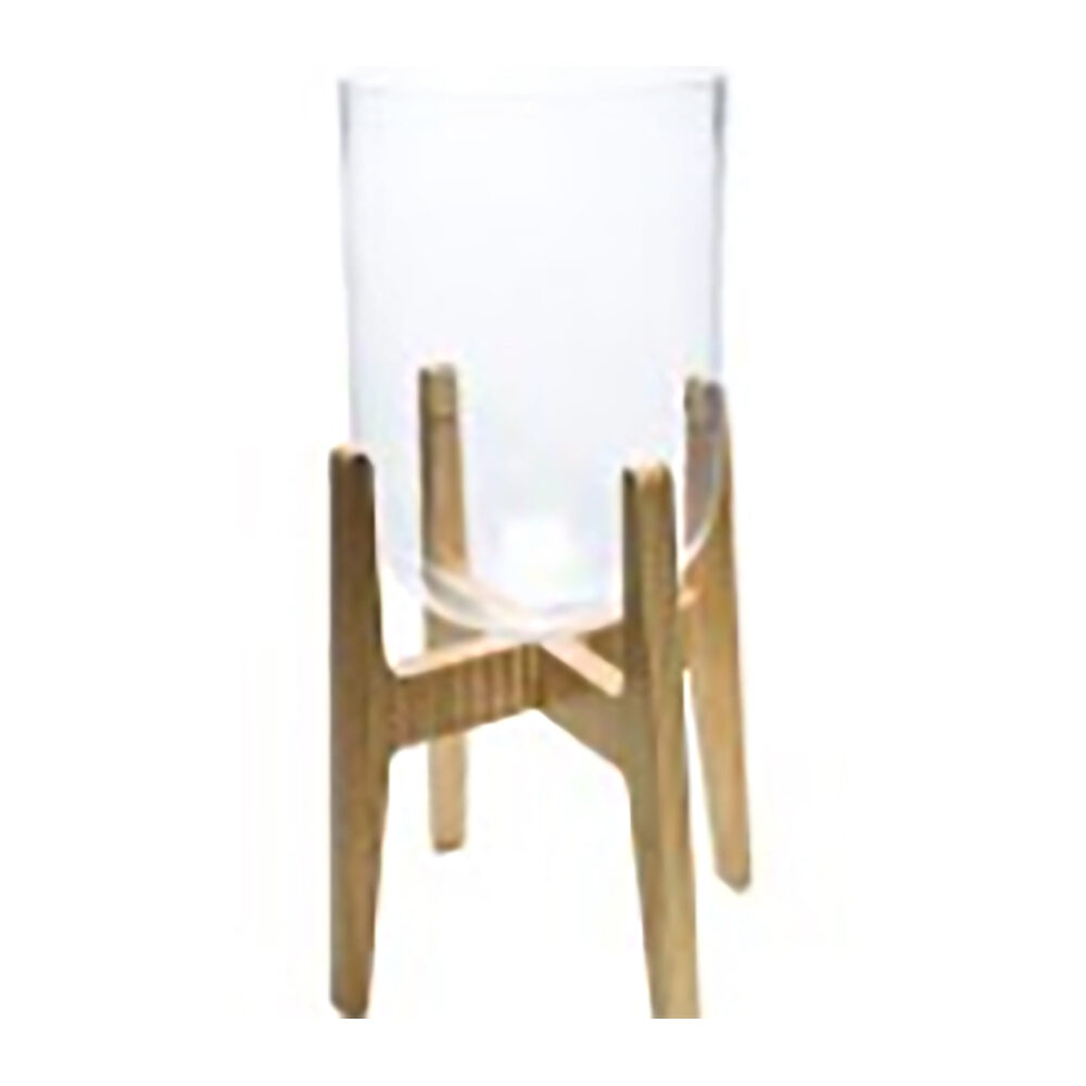 X1PC VASSE EN VERRE SUR PIED H51,5CM