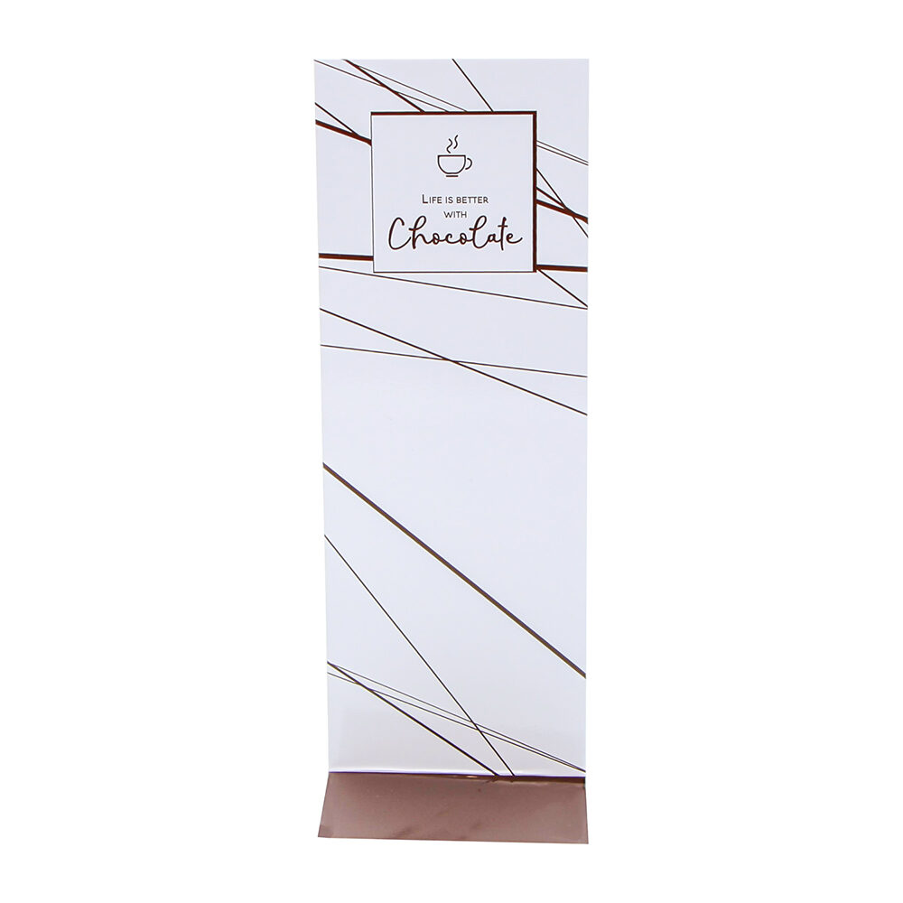 X50PCS J CARTON LIFE IS BETTER WITH CHOCOLATE 77X50+215MM