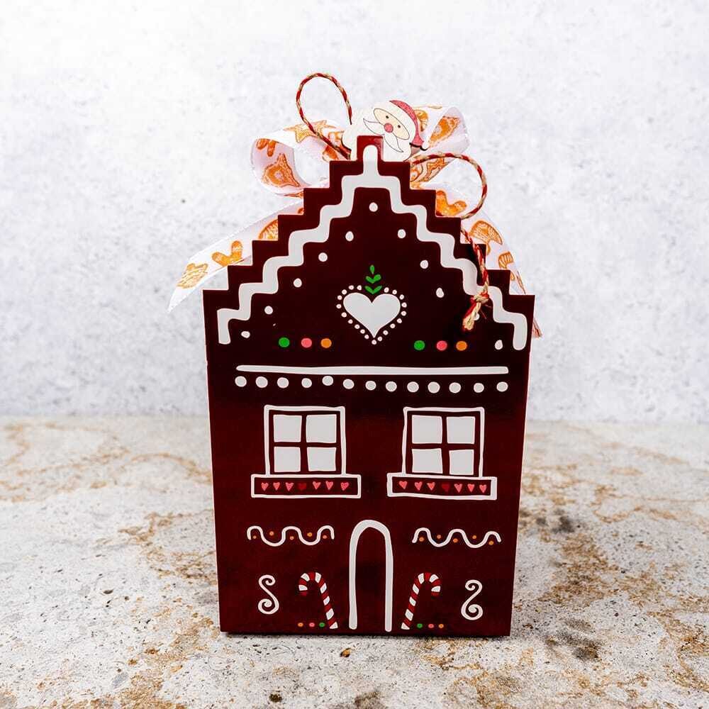 X1ST DOOS HUISJE BORDEAUX 18X8X21CM