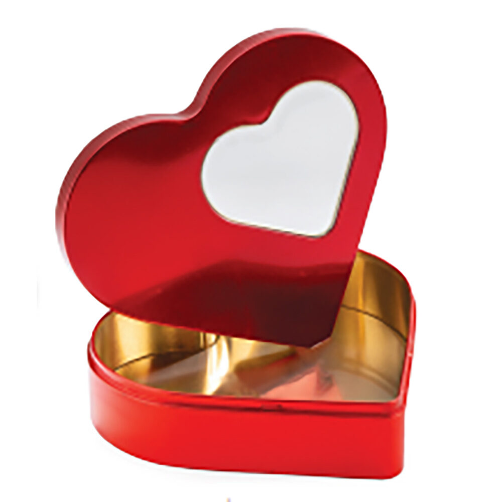 X1PC BOX IN TIN RED 18X14,5X5CM