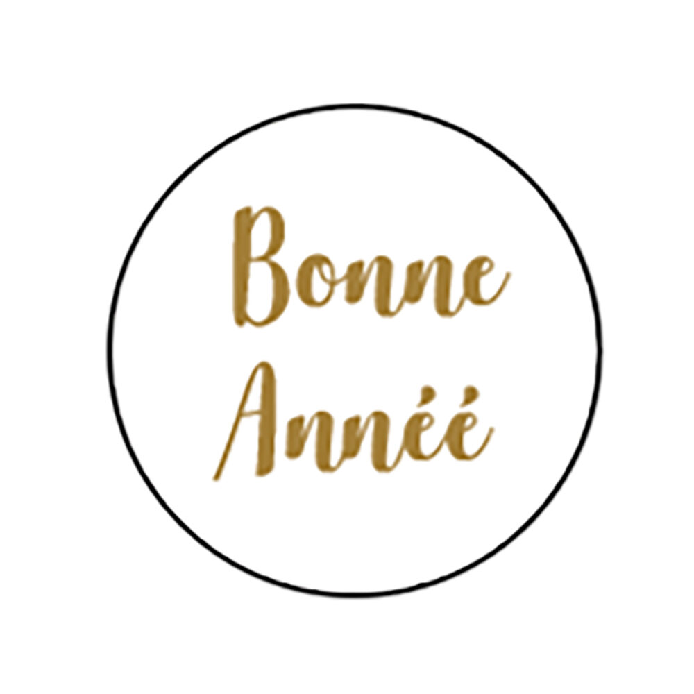 X120PCS STICKERS 4CM BONNE ANNEE