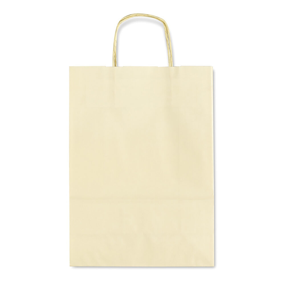 X25PCS BAG IN KRAFT CREME 16X8X21CM