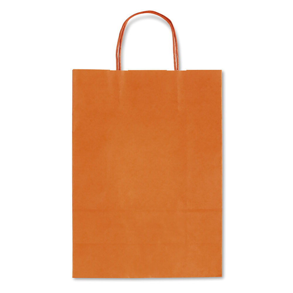 X25PCS BAG IN KRAFT ORANGE 26X12X36CM