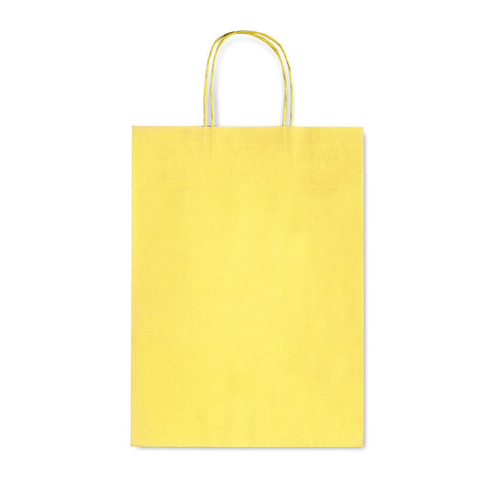 X25PCS BAG IN KRAFT YELLOW 26X12X36CM